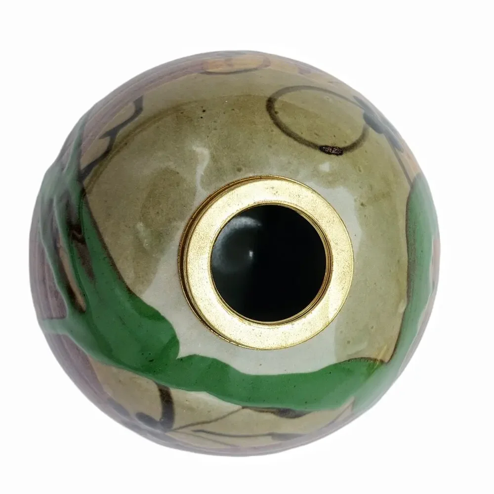 McLaughlin Studio Pottery Kerosene Oil Lamp Base Signed